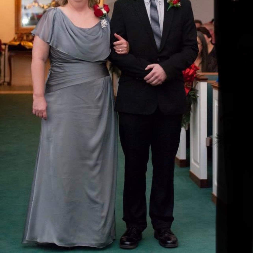 Jade by Jasmine Silver Formal Dress - Picture 3 of 10